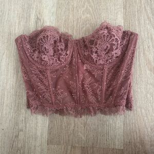 Corset top from Victoria’s Secret mauve/ pink colored